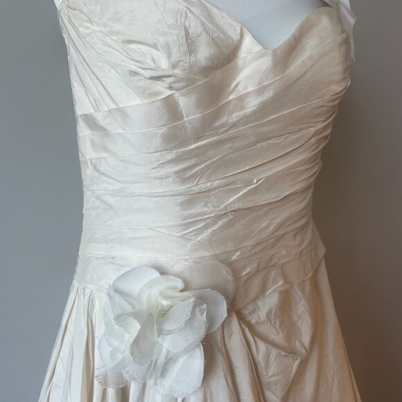 Paloma Blanca Cream Wedding Gown CA05313 (size 4) - Picture 10 of 10